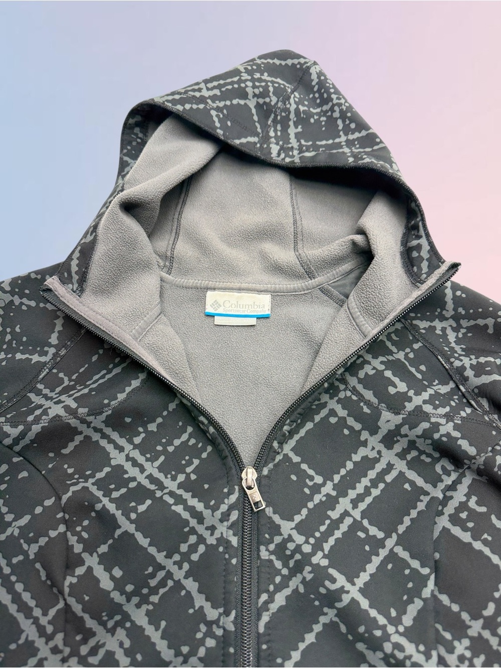 COLUMBIA Women’s Medium Black White Softshell Jacket - Picture 4 of 4
